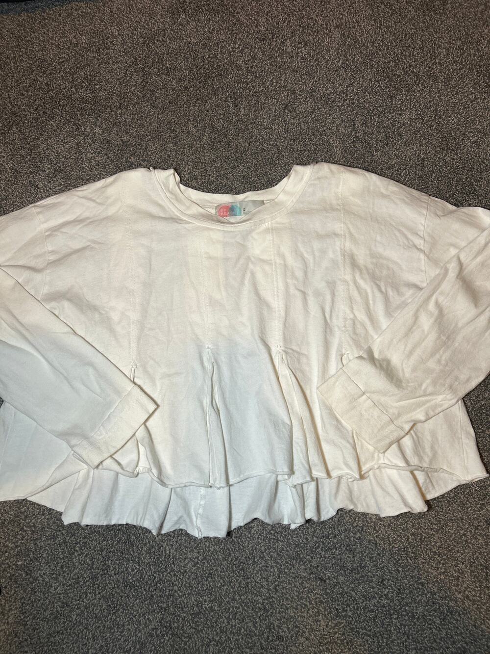 Free people movement all white long sleeve size xs over size
